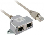 Modbus T tap off, Zelio Logic, 1 x RJ45 male and 2 x RJ45 female, cable 1m VW3A8306TF10 | 3389110400526