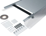flush floor trunking with foil nw 600 for sealing tape levelling range 145-190mm BKFD600145 | 4012002240335