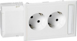 2-gang socket outlet, white CYB-PS, Thorsman 5940044 | 7332418019897