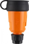 Grounded socket, 16A, orange ELAMID 3x2.5, ABL 100000083 | 4011721189208