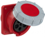 CEE-flanged socket 5x63A (3P+N+PE) IP67 6h, 100x107, red POWER TWIST 435-6fc | 9003399199912