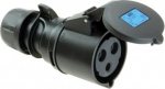 CEE connector 3x32A (2P+PE) IP44 6h black 223-6TTx | 9003399791048
