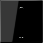 Standard centre plate with arrow symbols, for blinds, black, LB LS1700PSW | 4011377151642