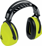 Ear defenders with double plastic headband INTERLAGOS2, fluorescent yellow INTERJAFL2 | 3295249290184