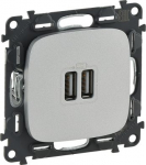 VALENA ALLURE 2 USB CHARGER A+A 2.4A 12 W ALU 754997 | 3414970509635