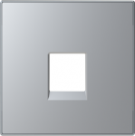 Color: SilverCover plate for telephone/data outlet code: 8117 & 8118 2CLA851700A1301 | 8427238134734