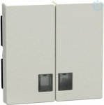 Schneider Electric Merten System M rocker with indicator 438519 is in color polar white for double switch or button. This rocker with indicator belongs to M-Arc, M-Elegance, M-Plan, M-Plan glass, M-Smart, M-Star, System M aesthetic group. The fixing  ...