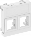 DATA Adapteris f.2 konektoriem tips LE 45x45mm, PC, dzidri balts, 9010 6119304 | 4012195925491