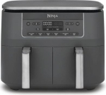 NINJA Double hot air fryer | DZ300EU | Power 2400 W | Capacity 7.6 L | Grey DZ300EU | 622356322690