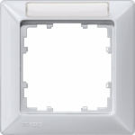 1-fold frame, 80x80mm, with labeling field, aluminum-metallic, DELTA line 5TG2551-4 | 4001869270531