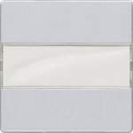 Rocker switch for universal switch, with label, 55x55mm, aluminum-metallic, DELTA i-system 5TG6250 | 4001869233802