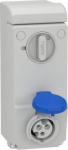 Unika interlocked socket, 16A, 2p+E, 200...250 V AC, IP44, wall. range of product: PratiKa - product or component type: interlocked socket - device short name: Unika socket - plug, socket category: low voltage - poles description: 2P + E - network ty ...