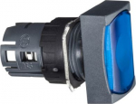Head for illuminated push button, Harmony XB6, blue rectangular flush, 16mm, integral LED, spring re ZB6DW6 | 3389110849028