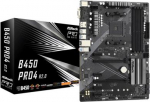 Mainboard ASROCK AMD B450 SAM4 ATX 4xPCI-Express 2.0 1x 2xPCI-Express 3.0 16x 2xM.2 Memory DDR4 Memory slots 4 1x15pin D-sub 1xHDMI 1xDisplayPort 2xAudio-In 1xAudio-Out 2xUSB 2.0 1xUSB type C 5xUSB 3.2 1xPS/2 1xRJ45 B450PRO4R2.0 B450PRO4R2.0 | 471048 ...