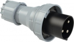 CEE Industrial plug 3x125A (2P+PE) 7h IP67 POWER TWIST black/grey 043-7 | 9003399044120