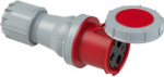 CEE connector 3x125A (2P+PE) 9h IP67 POWER TWIST with cap red 243-9 | 9003399623233
