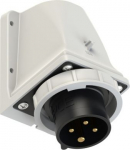 CEE-wall mounted plug 4x16A (3P+PE) 7h IP67 black 5142-7K | 9003399344879