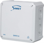 Junction box SNFK14 140x140x81 mm IP66 HF grey with lid 83170002 | 5907813237577