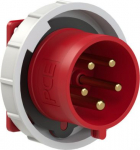 Industrial panel plug 5x32A (3P+N+PE) 6h IP67 75x75mm red 6252-6 | 9003399742477