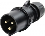 CEE Industrial Plug 32A 3p 6h IP44 SHARK black 023-6x | 9003399214561