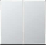 Two gang cover plate, alminium A500 A595AL | 4011377126657