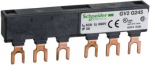 TeSys GV2, TeSys D & K & U , Comb busbar, 63A, 2 tap-offs, 45mm pitch. range: Linergy - product name: FT - device short name: GV2G - product or component type: comb busbar - accessory / separate part category: connection accessory - range com ...