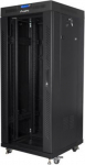 Lanberg | Rack cabinet 19" free-standing 27U/600x600 (flat pack) with glass door lCD V2 | FF01-6627-12BL | Black FF01-6627-12BL | 5901969430370