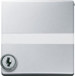 Intermediate Ring with labelling field with Hinged Lid Cylinder with Simultaneous Locking Cover plates Busch-Duro 2000&reg; SI and Reflex SI aluminium silver - Allwetter 44 (IP 44) 2CKA001710A3792 | 4011395103869