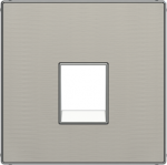 Color: Stainless Steel   Cover plate for telephone/data outlet code: 8117 & 8118 2CLA851700A1401 | 8427238135922