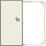 SRS-2-R-85BL - Cover plate - free@home / KNX 2-gang sensors - Scene - Right - Soft White 2CLA852647A1101 | 8427238145334