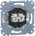 Two-circuit swit.insrt 1P w. indic. light,flush-mntd,16 AX,250 V AC, sc MEG3605-0000 | 4042811144586
