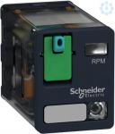 Power plug-in relay, Zelio RPM, 2 C/O, 12 V DC, 15A, with LED. range of product: Zelio Relay - series name: Power - product or component type: plug-in relay - device short name: RPM - contacts type and composition: 2 C/O - contacts operation: standar ...