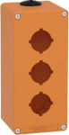 Empty control station, Harmony XAP, XB2 SL, zinc alloy, orange, M25, 3 cut outs 30mm with notches, 8 XAPO3603 | 3389119013529