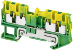 Push-in terminal, protective earth, 2,5mm&sup2;, 4pts., 1 lvl., green-yellow, Linergy NSYTRP24PE | 3606480533228