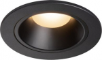 Downlight Luminaire NUMINOS&reg; DL S 2700K 55&deg;, 8,6W, IP20/IP44, black 1003775 | 4024163239257