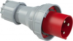 CEE Industrial plug 3x125A (2P+PE) 9h IP67 POWER TWIST red/grey 043-9 | 9003399784842