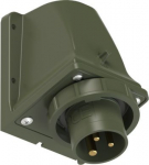 CEE-wall mounted plug 3x16A (2P+PE) 6h IP67 green 5132-6K.U | 9003399454332