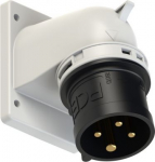 CEE-flanged plug angled 4x16A (3P+PE) 7h IP44 black 77714-7 | 9003399258480