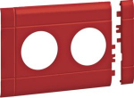 Frontplate 2-gang socket outlet for BR 100 stackable halogen red GB10020K3020 | 4012740824040
