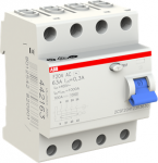 4P A 63A 300mA Residual Current Circuit Breaker (RCCB) F204 A-63/0.3-L 2CSF204123R3630 | 8012542820901