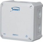 Junction box SNFK11 110x110x67 mm IP66 HF grey with lid 83169002 | 5907813237560