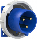 Industrial Panel Plug 3x32A (2P+PE) 6h IP67, blue 6232-6 | 9003399330452