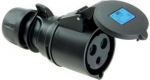 CEE connector 32A (2P+PE) 3p 6h IP44 black 223-6x | 9003399214578