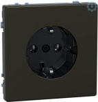 SCHUKO socket-outlet, screwless ter minals, mocca metallic, System Desi MEG2301-6052 | 4042811196882