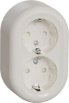 Double Socket-Outlet, white Renova WDE015896 | 3606489504762