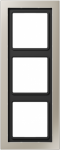 3-gang frame, stainles steel LS-design ESD2983 | 4011377030756