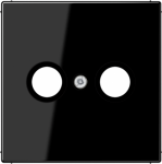 Cover plate for TV socket outlet, black, LS LS990TVSW | 4011377881006