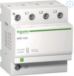 IPRF1 12,5r modular surge arrester, 3p+N, 350V, with remote transfert. range of product: iPRF1 - product or component type: surge arrester - device short name: iPRF1 12.5r - signal contacts composition: 1 SD (1 C/O) - surge arrester type: electrical  ...