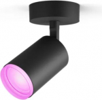Hue Fugato spot luminaire, black 1x4.2W 230V White and color ambiance 929003810601 | 8720169319639
