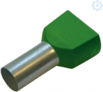 Twin end sleeve 16/16, green, 50 pieces 273368 | 4011923512460